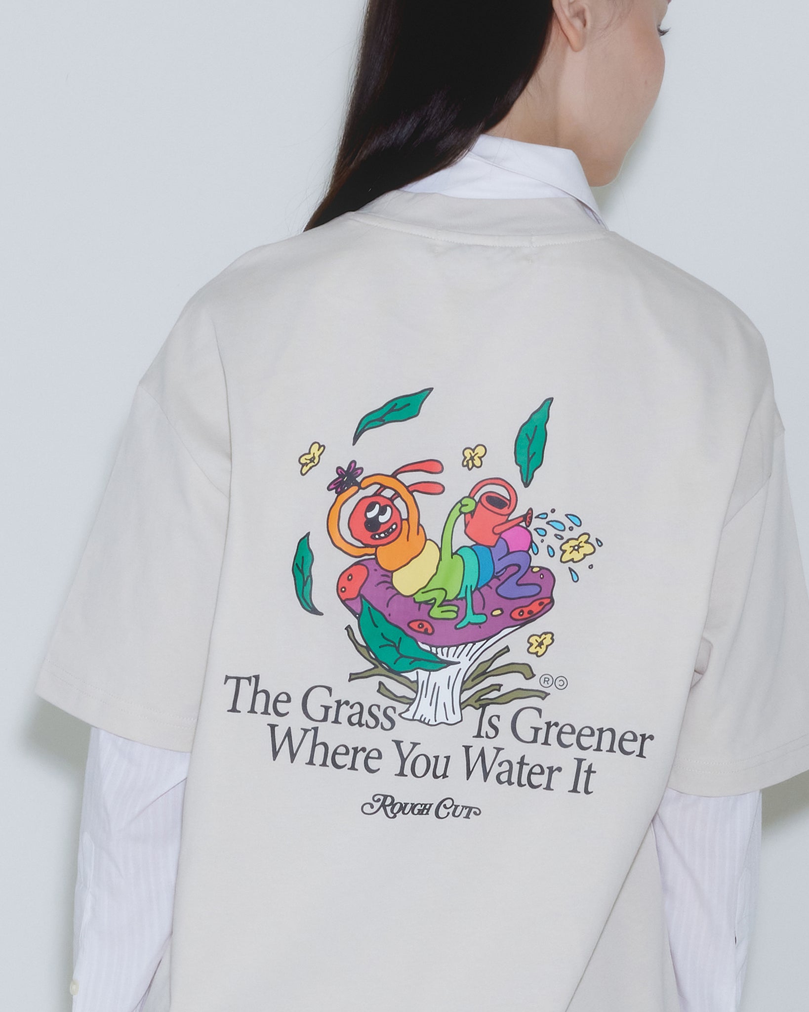 Hue's Garden Fall T-Shirt® / Light Khaki (Limited)