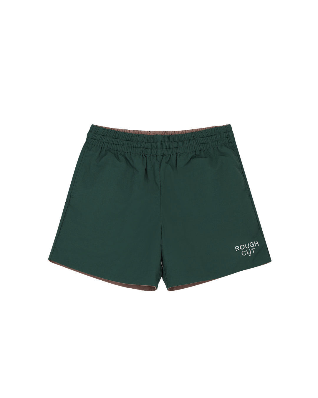 Reversible Shorts®  / Dark Green + Brown
