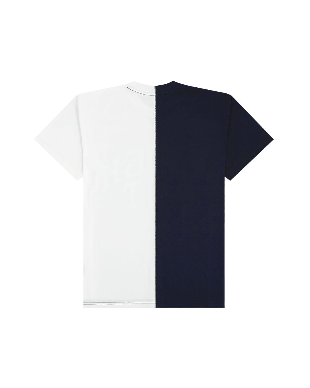 Half & Half T-Shirt / Navy